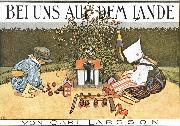 Carl Larsson Bei uns auf dem Lande oil